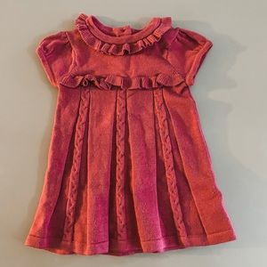 Janie and Jack magenta sweater dress - NWOT size 3-6